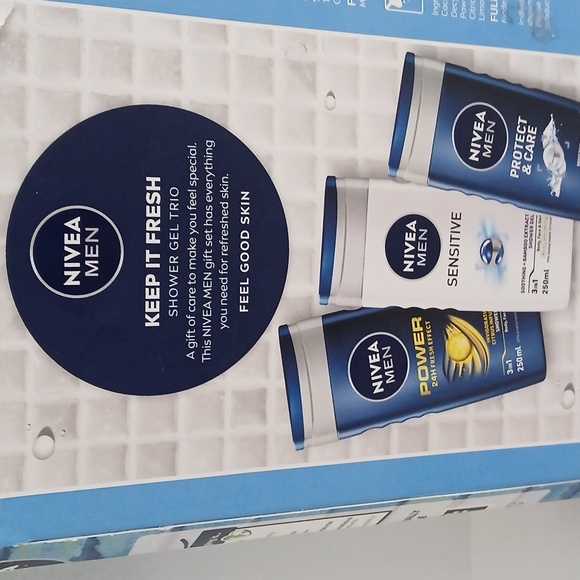 NIVEA Men Keep It Fresh Shower Gel Skincare Trio - Blue - Picture 2 of 3